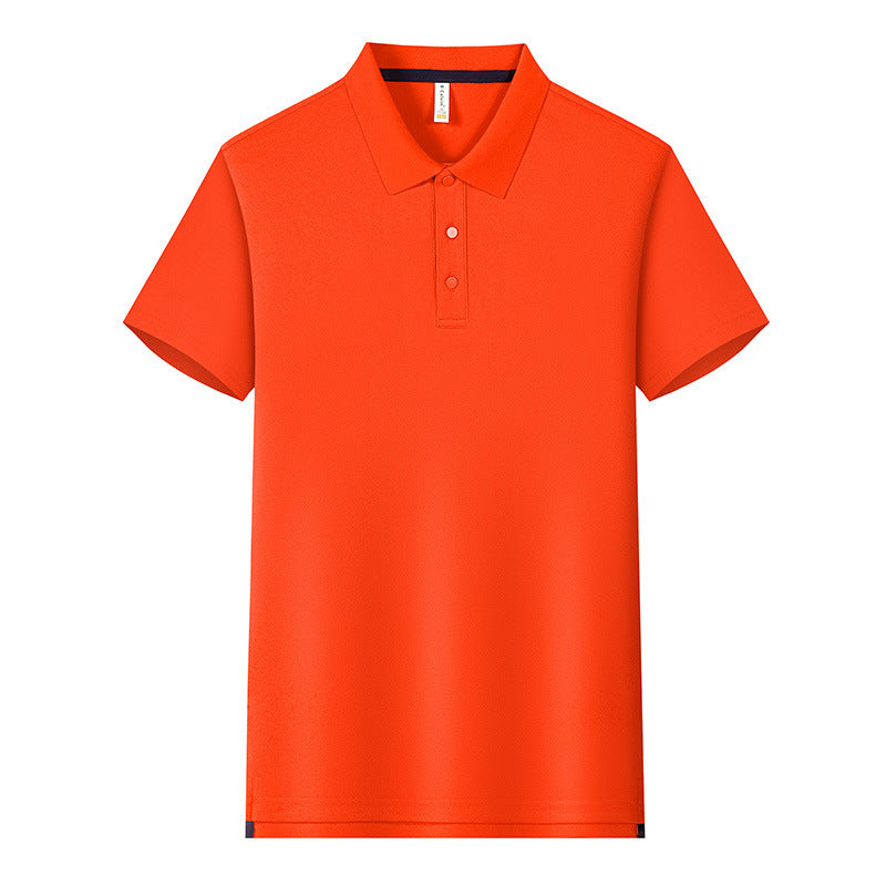 190g Tianshu Cotton Split Solid Color Polo Shirt