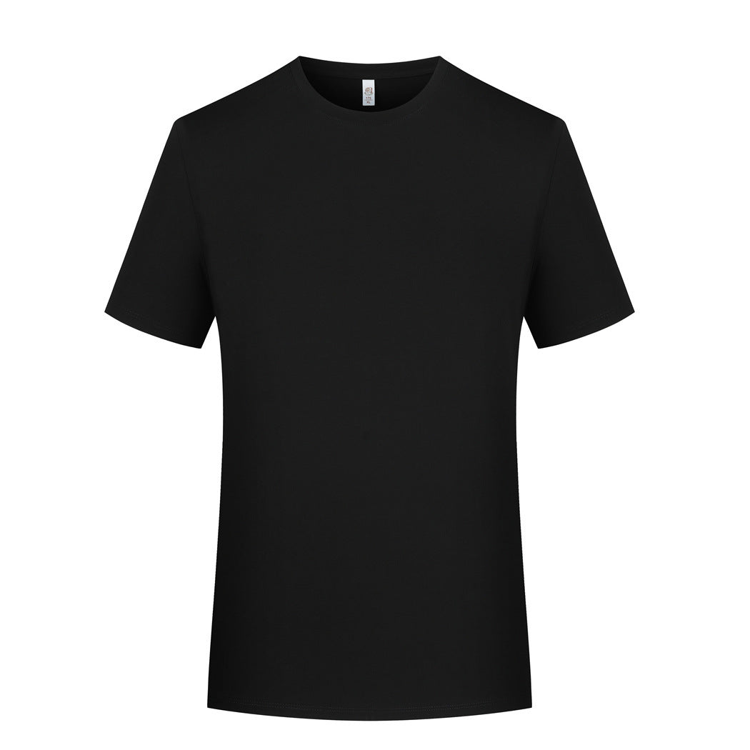 Mercerized Plain Weave Modal T-shirt Short Sleeve Round Neck Top Elastic