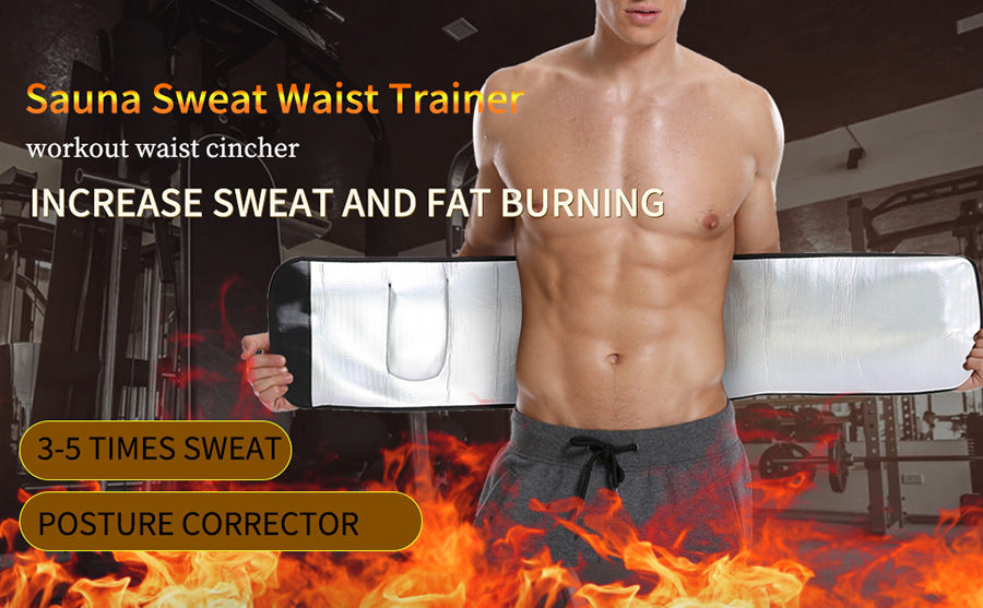 Sports Waist Support Violently Sweat Belly Band Fitness Burst Into Sweat Acceleration Running Belt Pocket Waistband