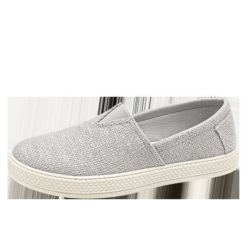 Linen Cloth Shoes Men's Breathable One Pedal Canvas