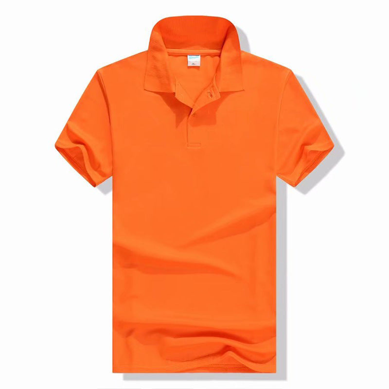 Mercerized Cotton Half Sleeve Culture Lapel Short Sleeve
