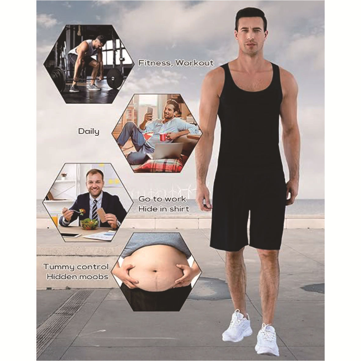 Men's Body Shape Vest Body Shaping