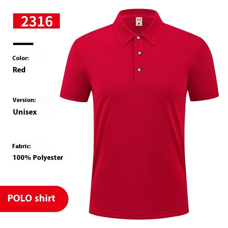 Ice Silk Overalls T-shirt Polo Shirt Short Sleeve
