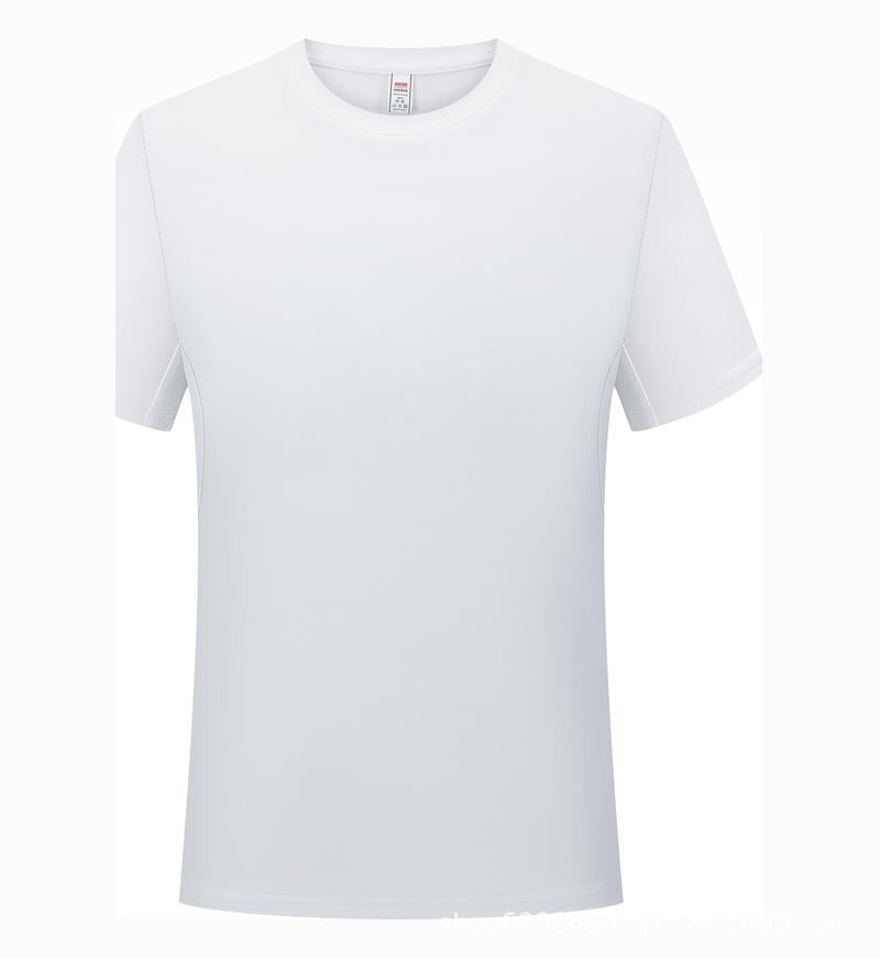 Solid Color Casual Round Neck Short Sleeve T-shirt