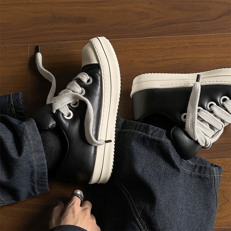 Slip-on Casual Shoes Men's Low-top Raise The Bottom Board Shoes