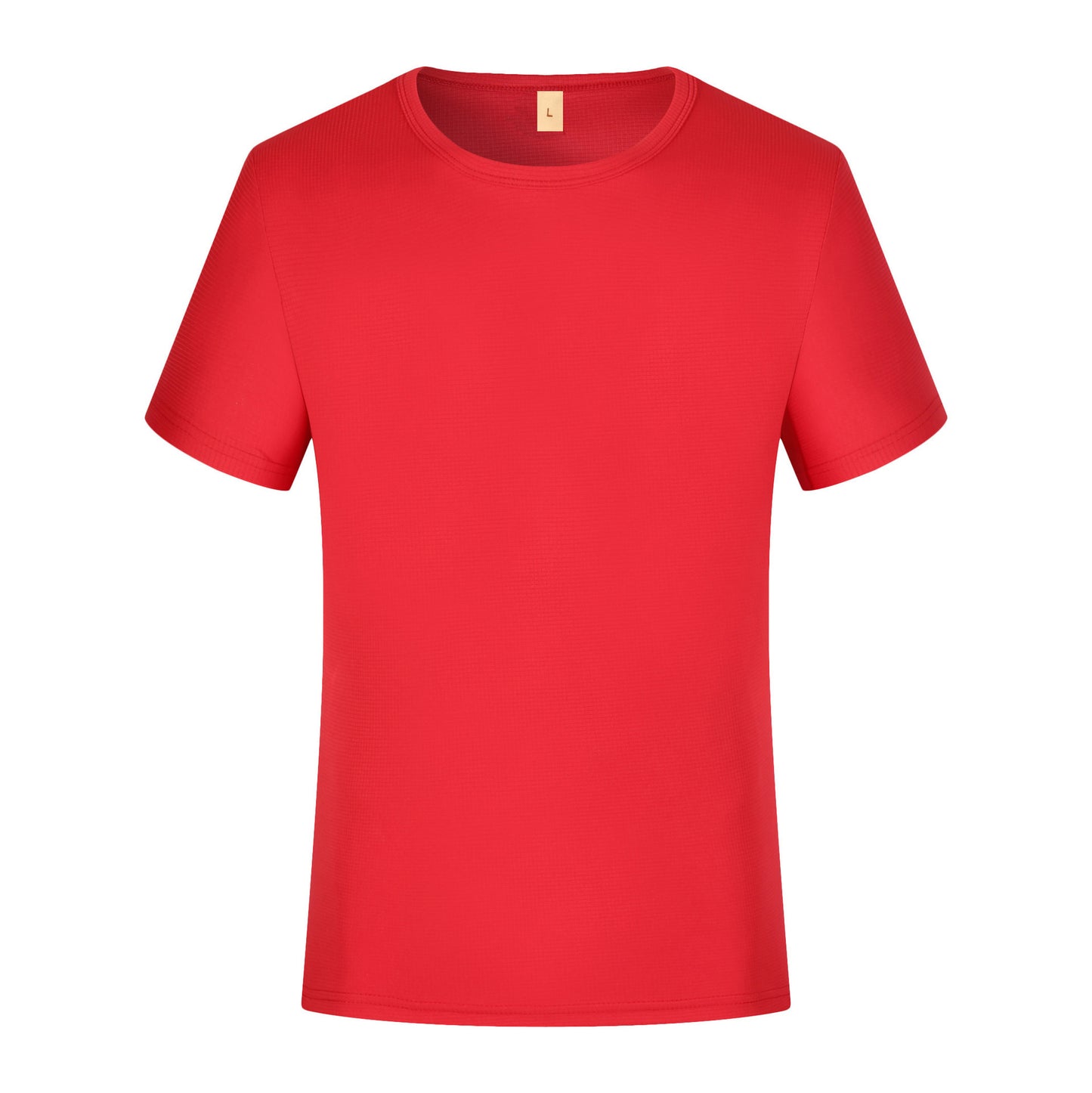 Summer Small Plaid Round Neck Short-sleeved Quick-drying T-shirt