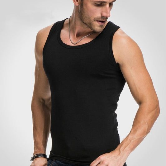 Men's Cotton Sleeveless Breathable Fitness Vest