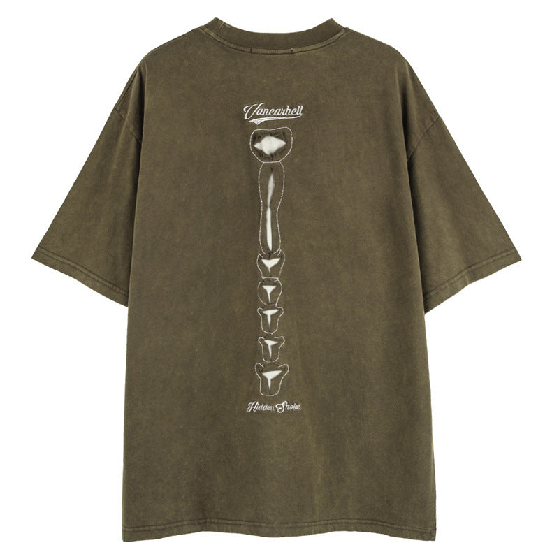 Dark High Street Style Skull Short Sleeve