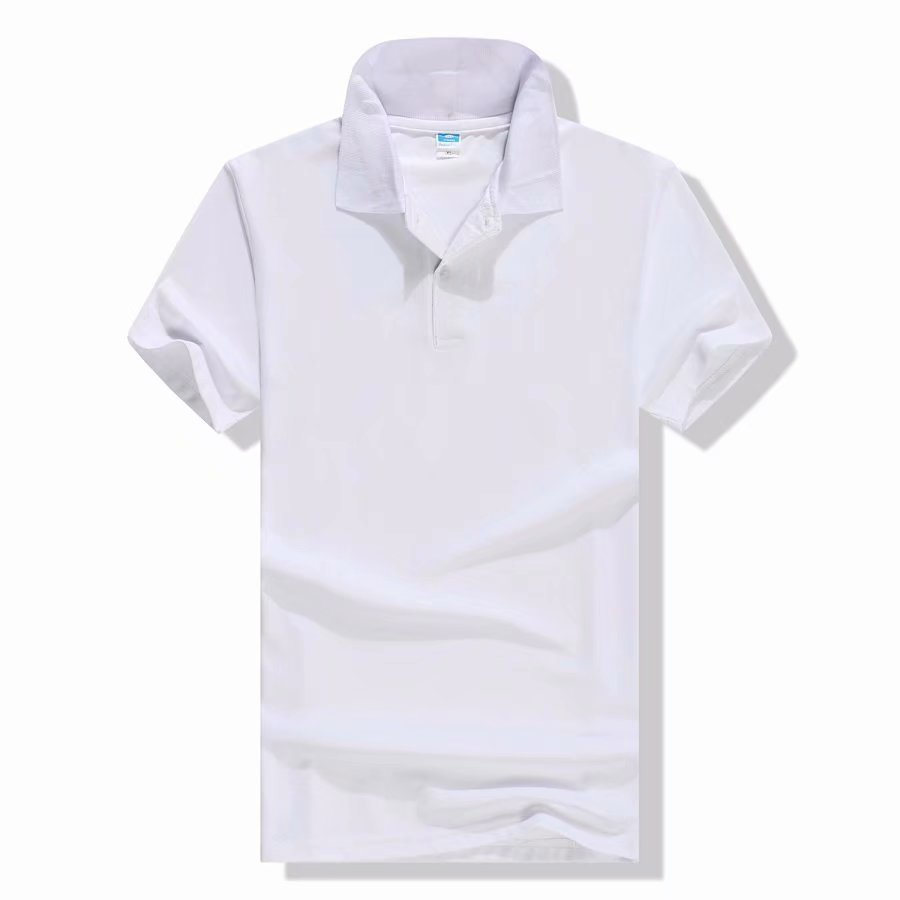 Mercerized Cotton Half Sleeve Culture Lapel Short Sleeve