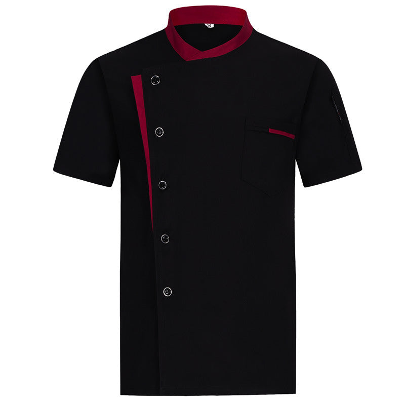 Hotel Chef Clothes Short Sleeve Men's Restaurant Cake Shop