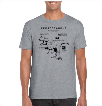 Dinosaur Print Short-sleeved Team Uniform European And American Fabrics
