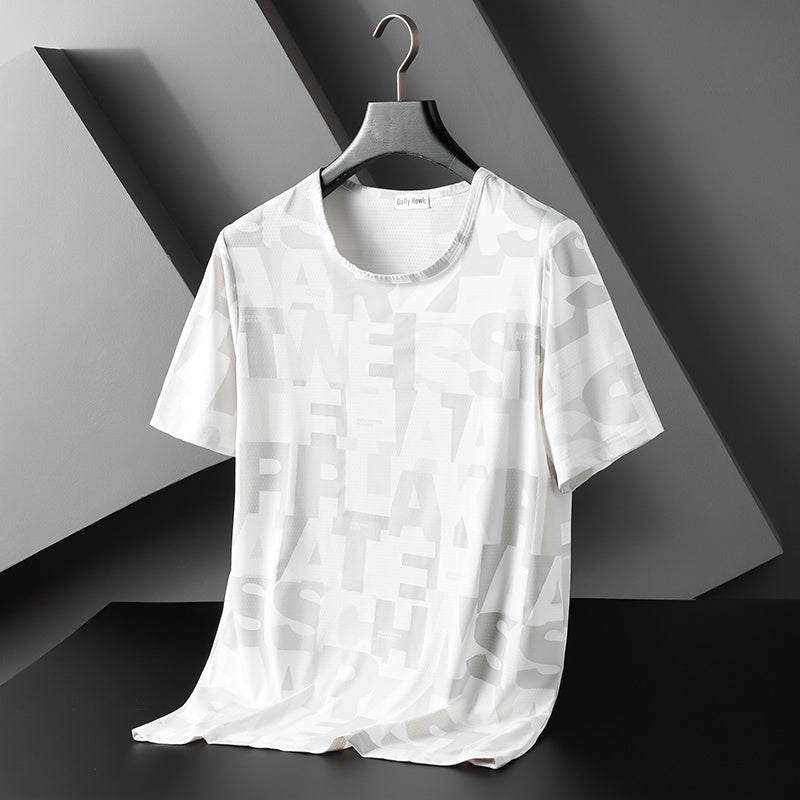Men's Mesh Cutout Breathable Cool Sports Top