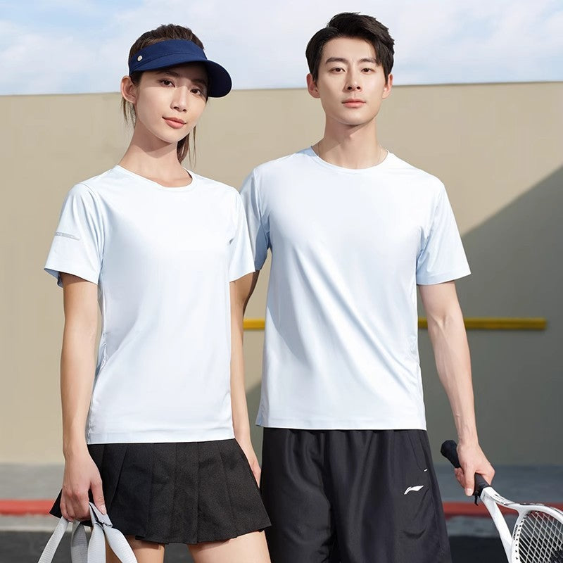 Seamless Nylon High-end Quick-drying T-shirt Round Neck Cool Feeling