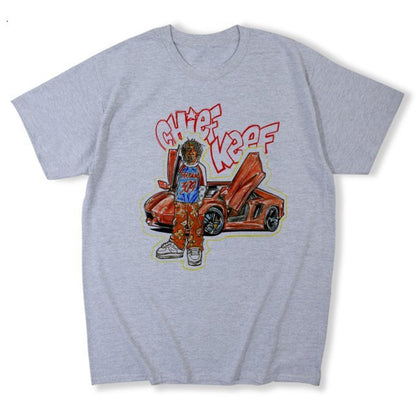 Printed European And American Casual Short Sleeve T-shirt