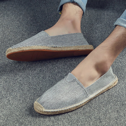 Fashionable Breathable Canvas Shoes Summer Linen Men
