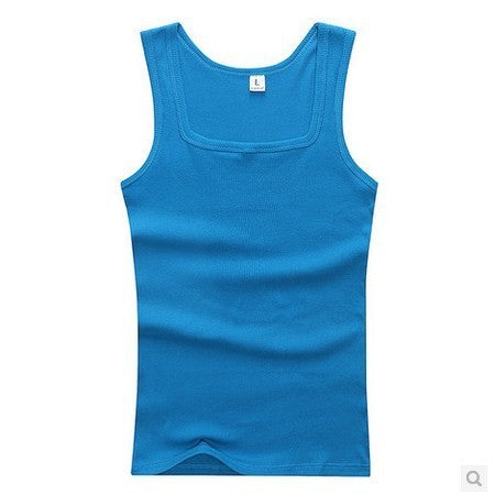 Men's square collar vest