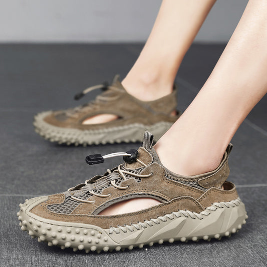 Men's Outerwear Sports Sandals Hole Non-slip Hollow Wading Shoes