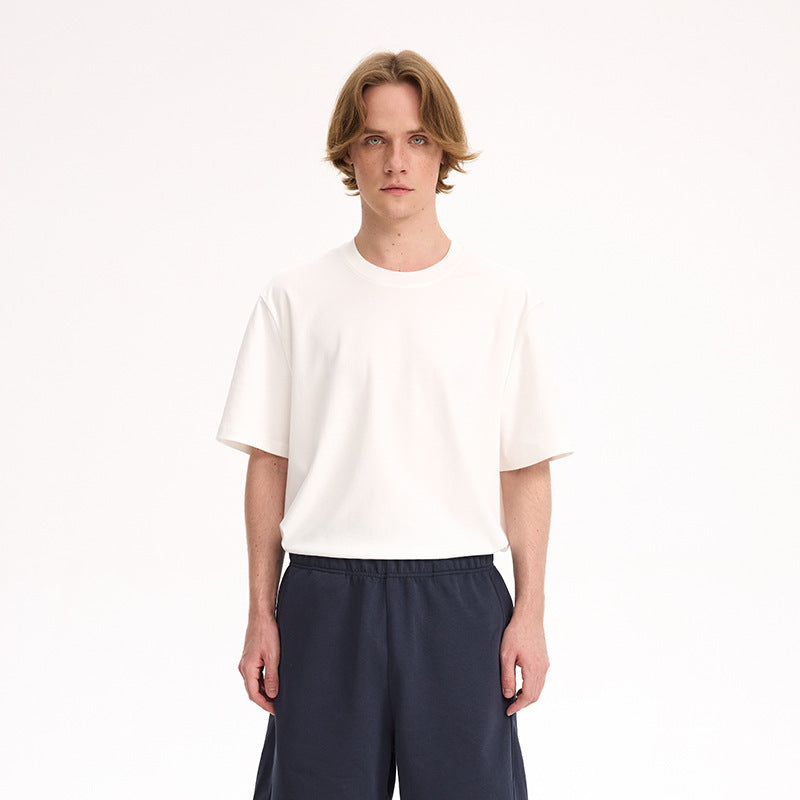 Light Luxury Long-staple Cotton Solid Color T-shirt