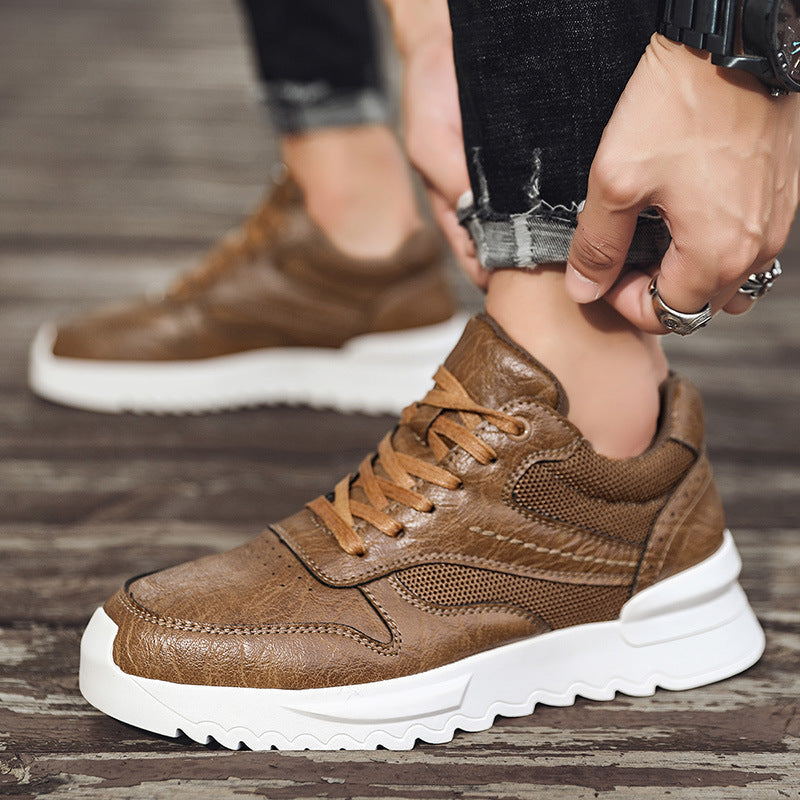 Invisible Wedge Hidden Heel Men's Casual Sports Shoes