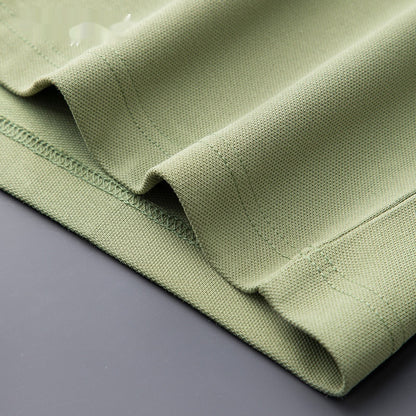 Men's Lapel Silk Business Casual Top