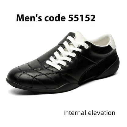 Oblique Lace-up Flat Retro Sports Casual Shoes