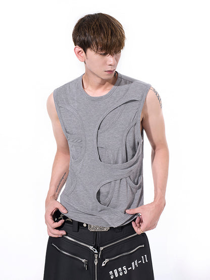 Men's Summer Solid Color Short Lyocell Vest