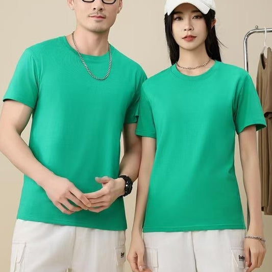 Cotton T-shirt Men's And Women's Loose Work Clothes Short Sleeve Sports Meeting Graduation Season