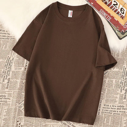 American-style Heavy Cotton Short-sleeved T-shirt
