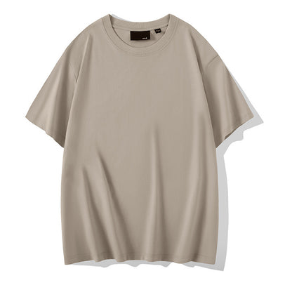 Solid Color Round Neck Bottoming Shirt Summer Casual