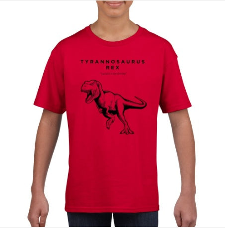 Dinosaur Print Short-sleeved Team Uniform European And American Fabrics