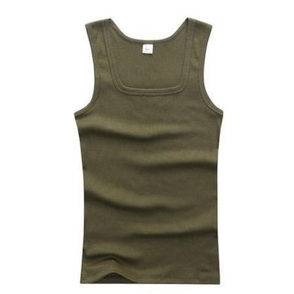 Men's square collar vest