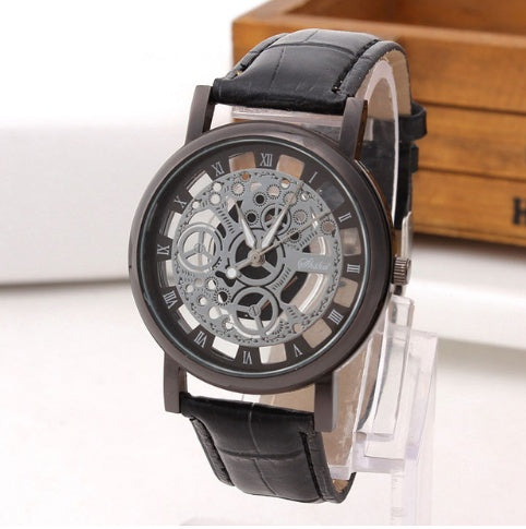 Fashion hollow belt watch non-mechanical watch for men and women