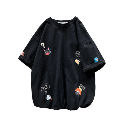 Cartoon trend short sleeve T-shirt
