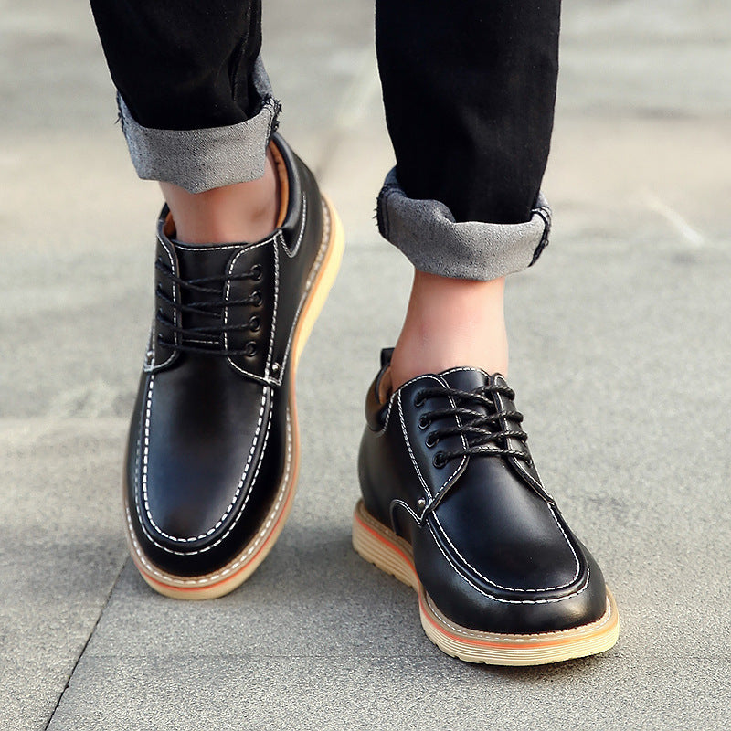 Men's Leather Shoes Height Increasing Insole 6cm