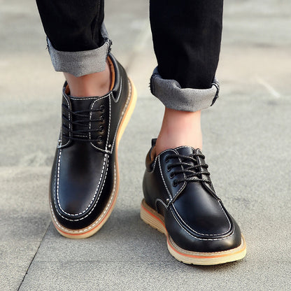 Men's Leather Shoes Height Increasing Insole 6cm