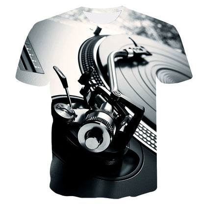 Digital Printing Short-sleeved Men's Quick-drying Top