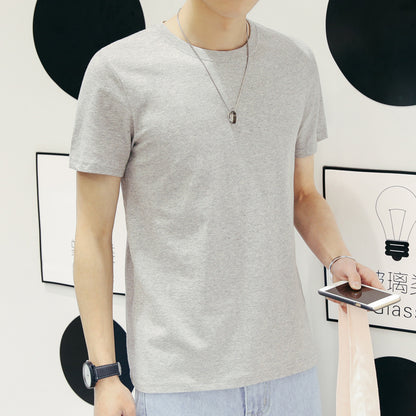 Men's Short Sleeve t-shirt Round Neck Solid Color