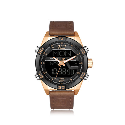 Men'S Watch Led Electronic Watch Waterproof Belt Quartz Men'S Watch Watch