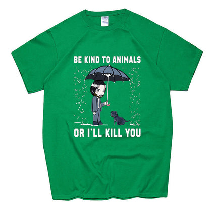 Summer Men's Casual Fashion Printed Short Sleeved T Shirt