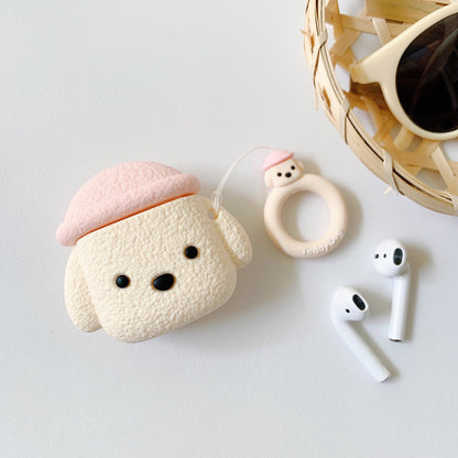 Compatible with Apple, Cartoon Hat Dog Suitable For Apple Airpods Headset Protective Case