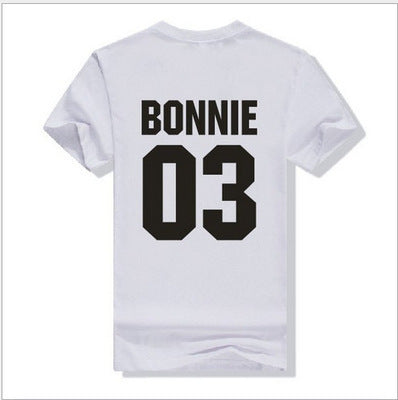 Letter printed short sleeve
