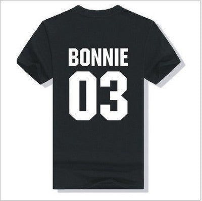 Letter printed short sleeve