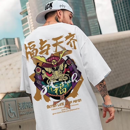 National Fashion Fat Short-sleeved T-shirt Summer Ins Fashion
