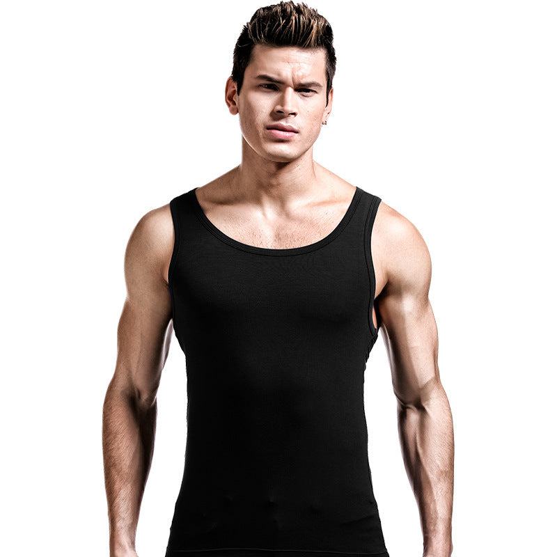 Men's Summer Fashionable Slim Fit Bodybuilding Bottoming Shirt