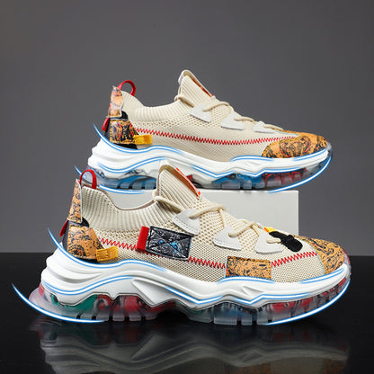 Flyknit Platform Dad Shoes Casual Sports