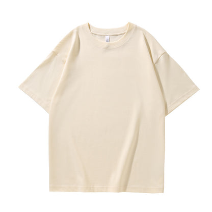 280G32 Double Yarn Heavy Double Yarn Men's And Women's Same Style Short Sleeve
