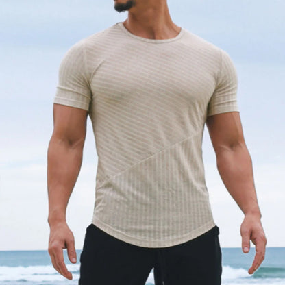 Men's Solid Color Casual Loose Short Sleeves