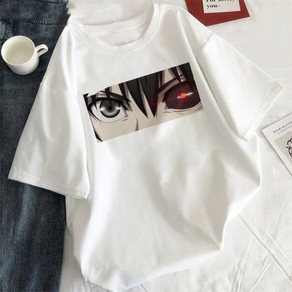 Women's T-shirt with eye close-up print