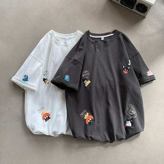 Cartoon trend short sleeve T-shirt