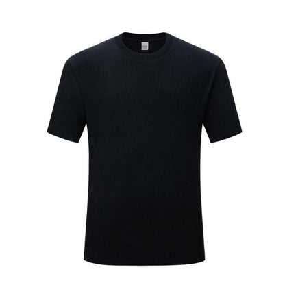Men's CVC Cotton Short-sleeved Round Neck T-shirt